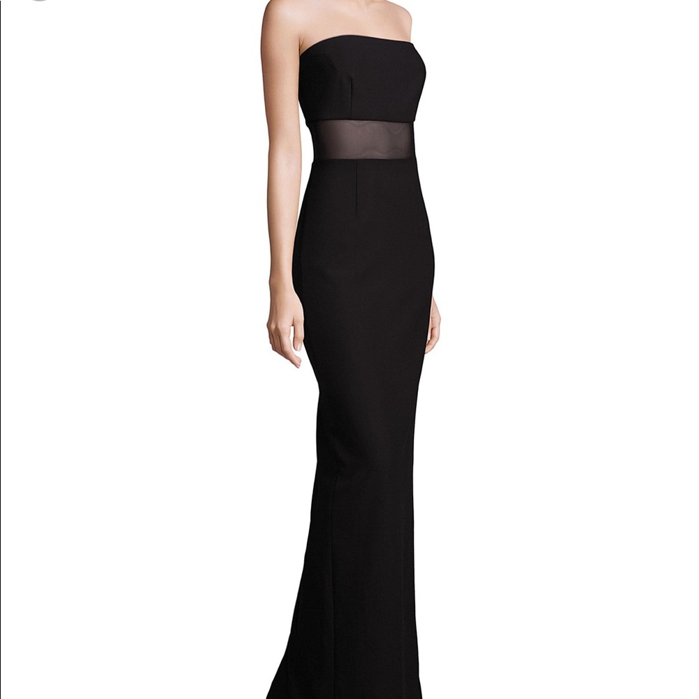 Elizabeth & James//Nicole Mesh Strapless Dress